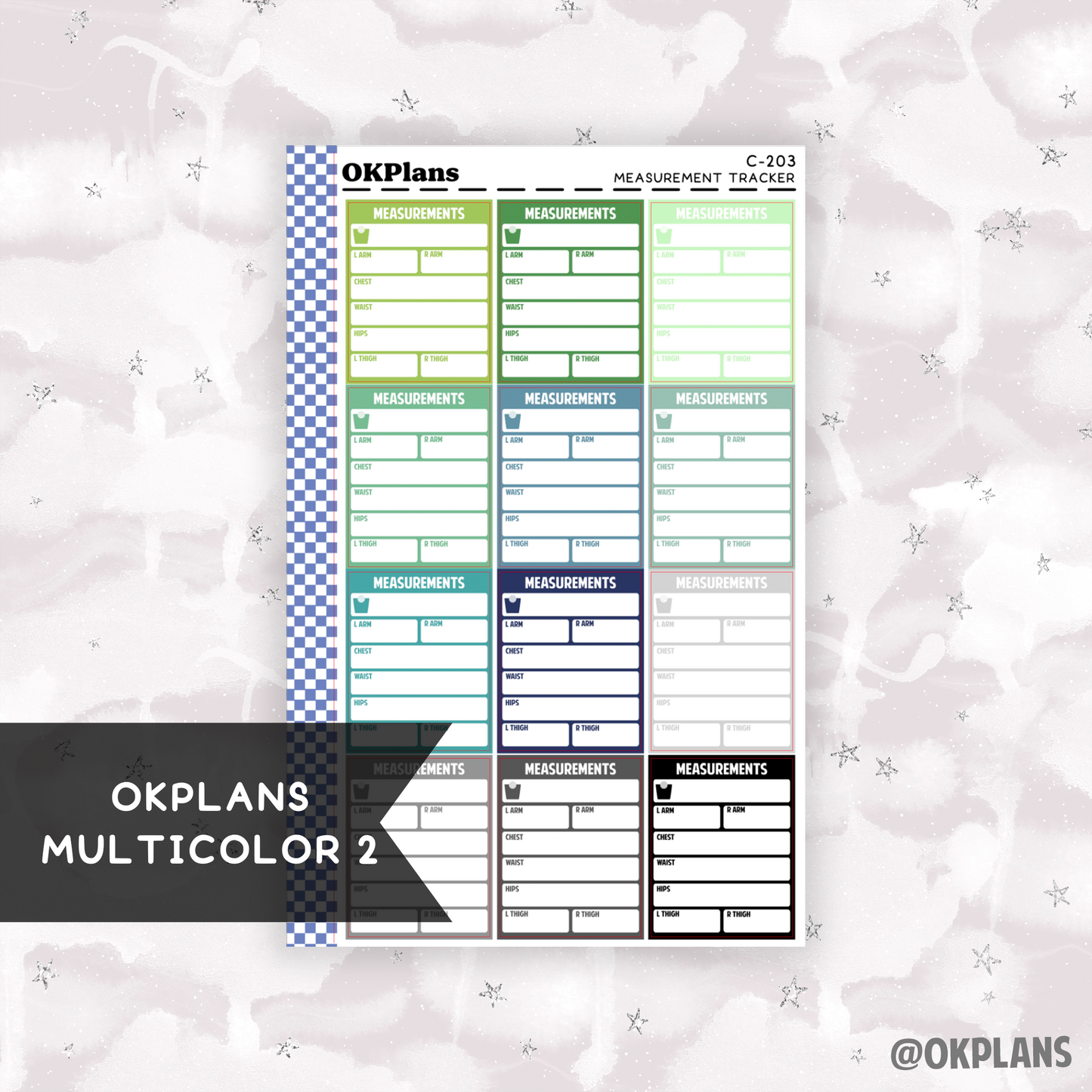 Measurement Tracker //  Multicolor Functional