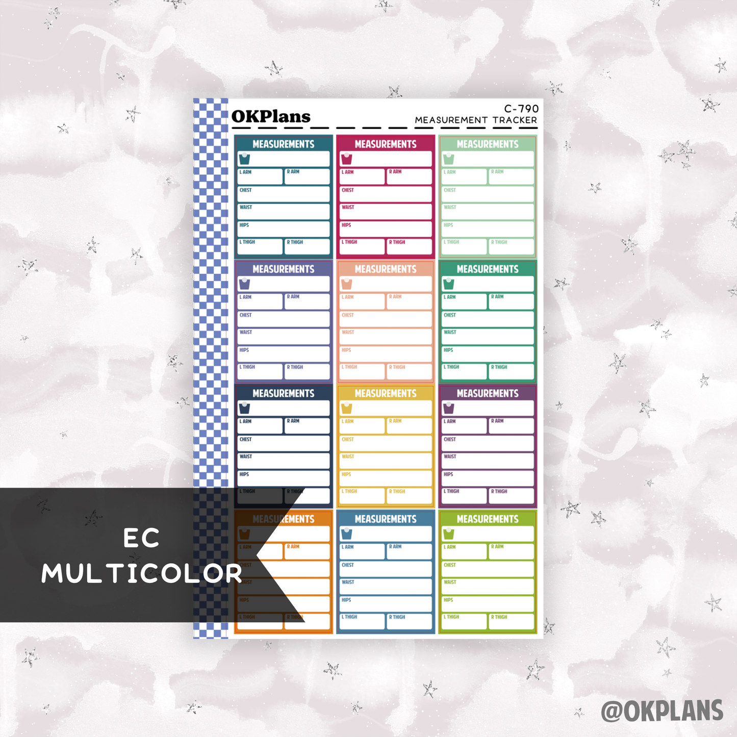 Measurement Tracker //  Multicolor Functional