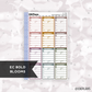 Measurement Tracker //  Multicolor Functional