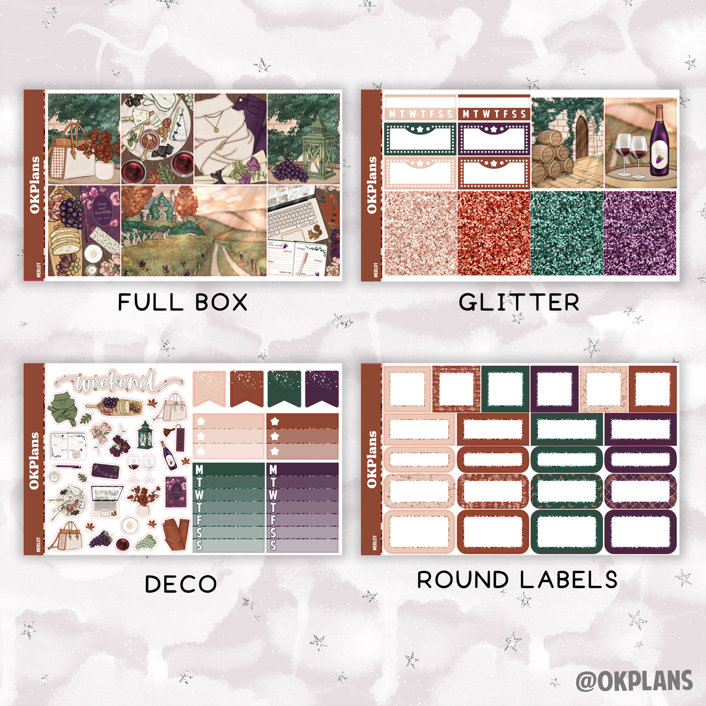 Merlot // Printable // Weekly Kit