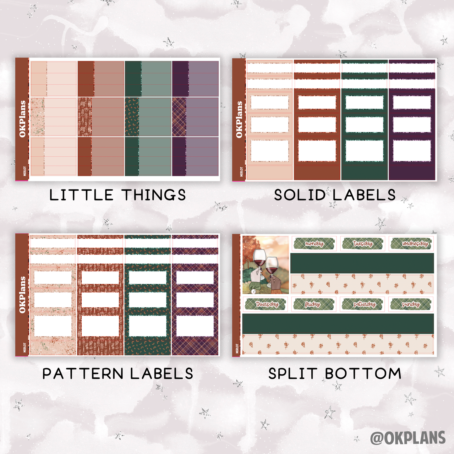 Merlot // Printable // Weekly Kit