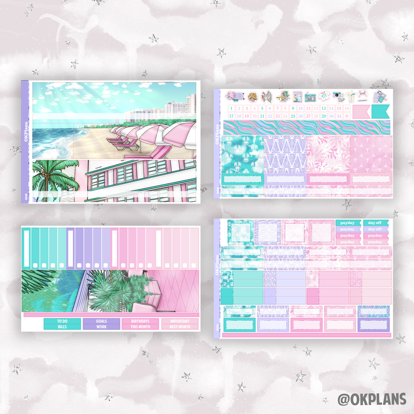 1.6 Monthly Kit // Miami // Printable