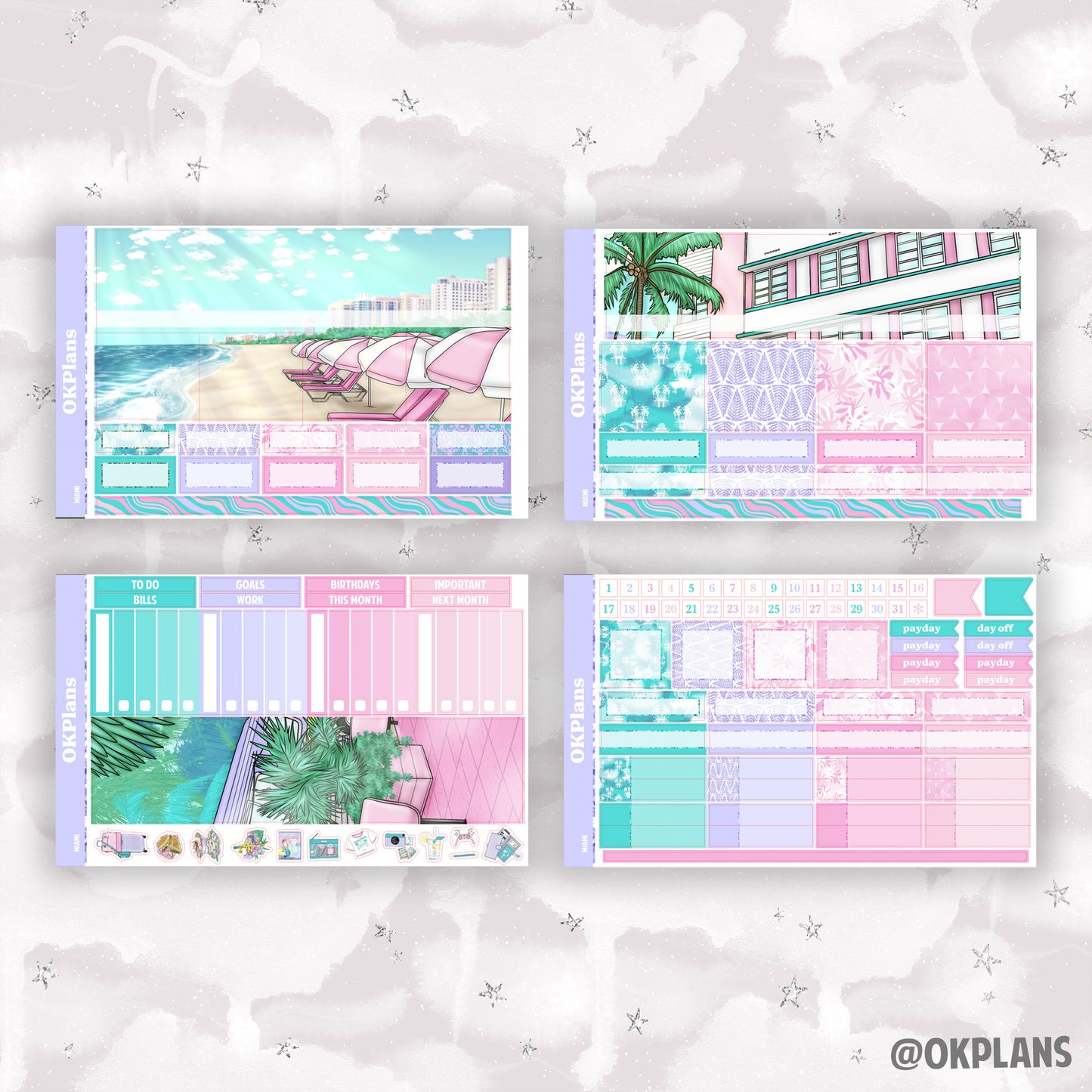 1.5 Monthly Kit // Miami // Printable