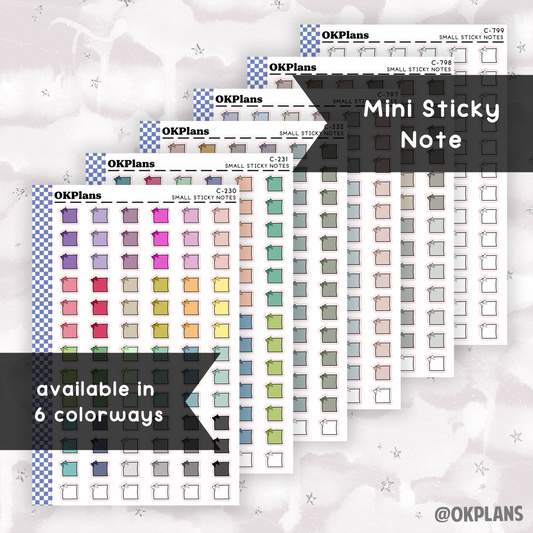 Mini Sticky Note // Multicolor Functional