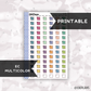 Mini Sticky Note // EC Multicolor // Printable // C-231 // Multicolor Functional