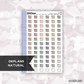 Mini Sticky Note // Natural // Printable // C-798 // Multicolor Functional