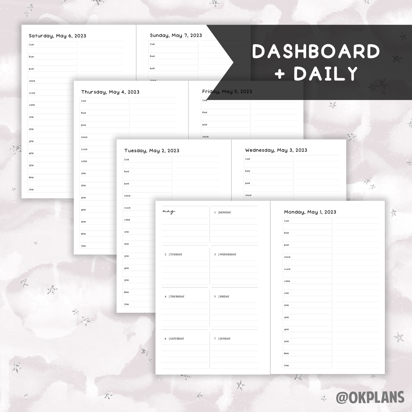 *DATED* Mini Hybrid Planner - Pick Weekly Option