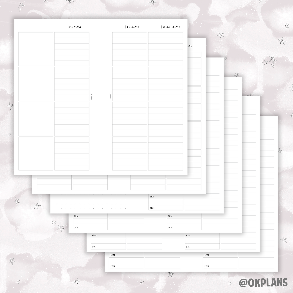 Personal Functional + Daily Planner // Digital Download