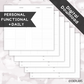 Personal Functional + Daily Planner // Digital Download
