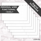Personal Wide Functional + Daily Planner // Digital Download