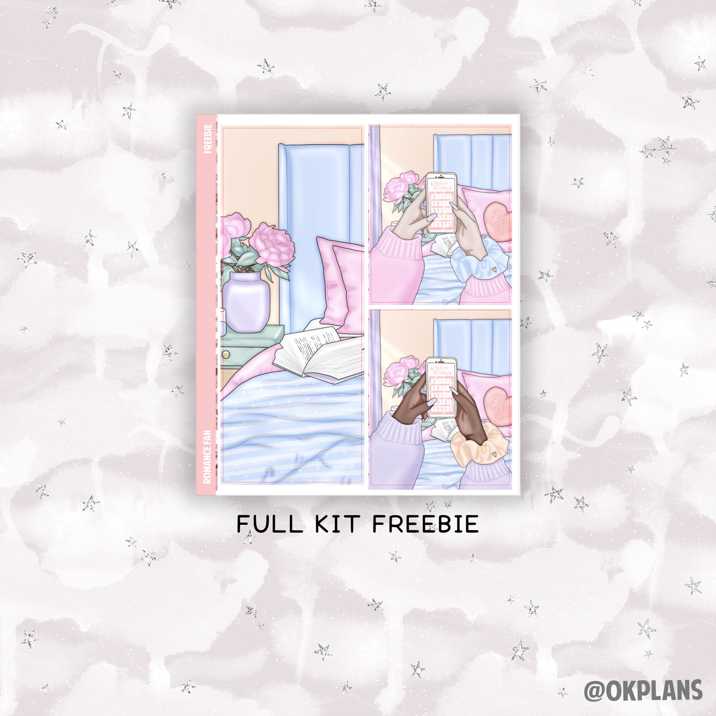 Romance Fan // Printable // Weekly Kit