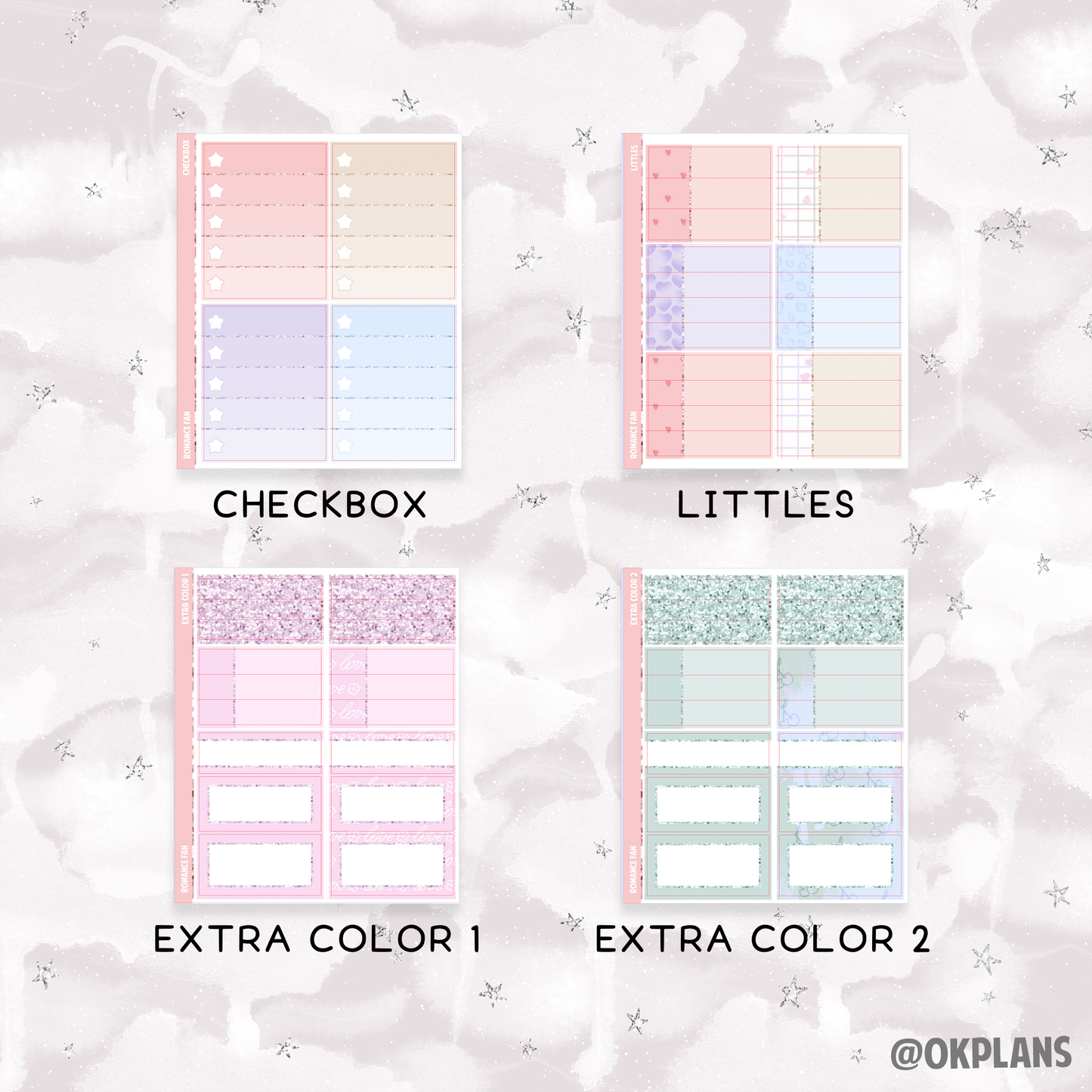 Romance Fan // Printable // Weekly Kit