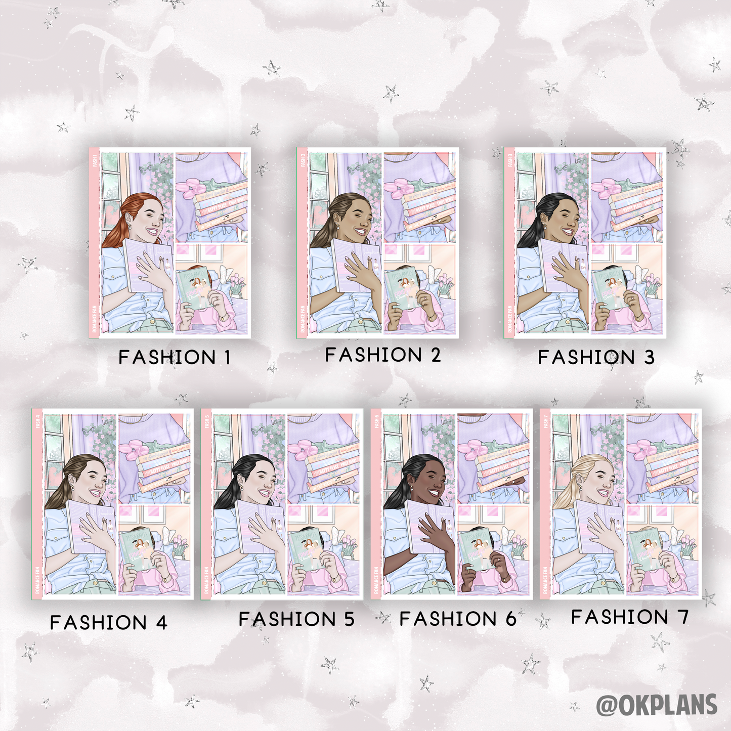 Romance Fan // Printable // Weekly Kit