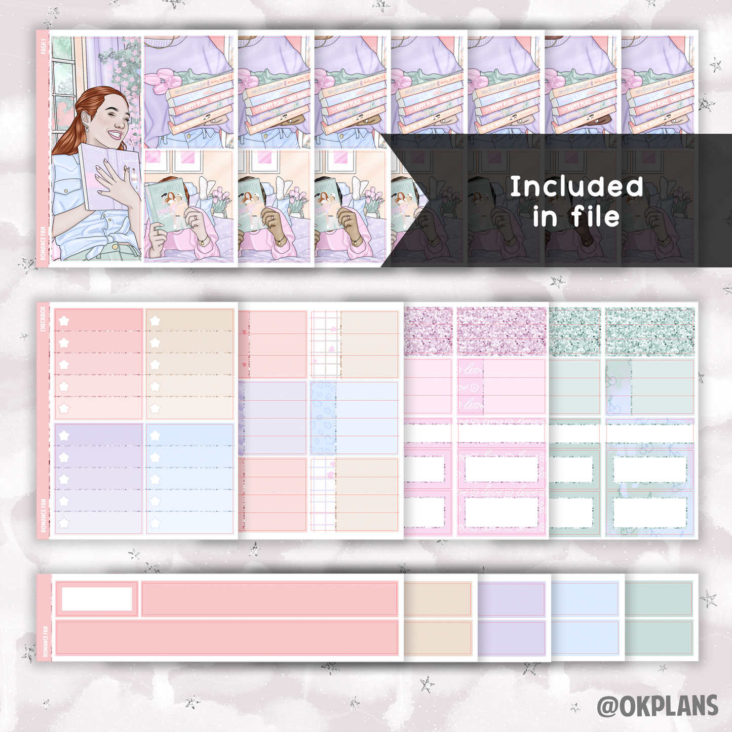 Romance Fan // Printable // Weekly Kit