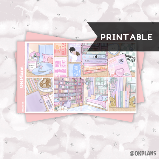 Romance Fan // Printable // Weekly Kit