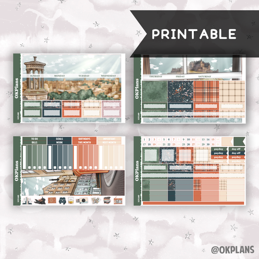 1.5 Monthly Kit // Scotland // Printable