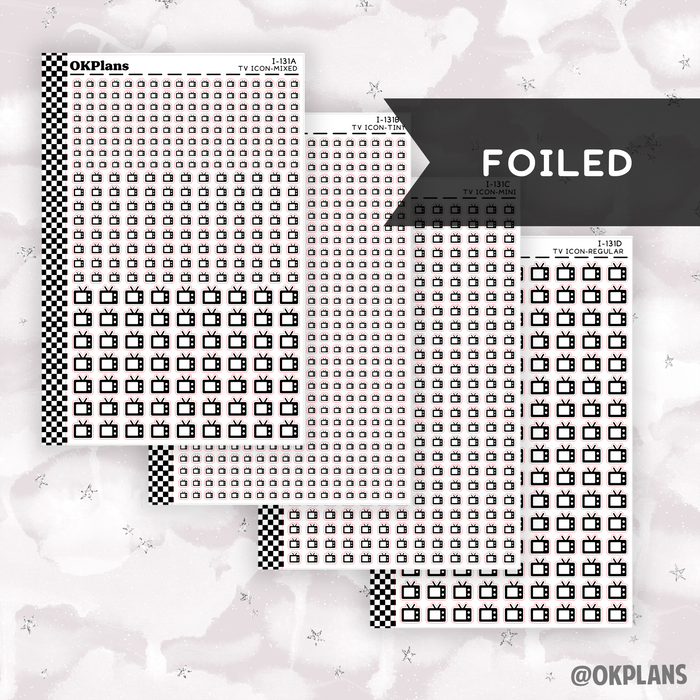 TV // I-131 // Foiled Icons