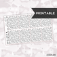 Pencil Underlays // Printable // W-132 // Foiled