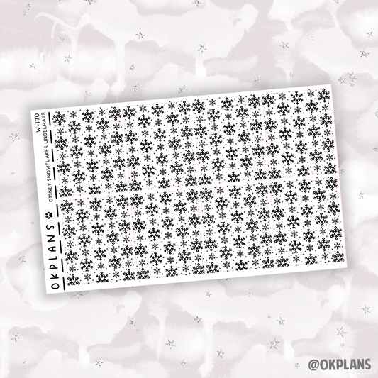 Disney Snowflakes Underlays // W-170 // Foiled