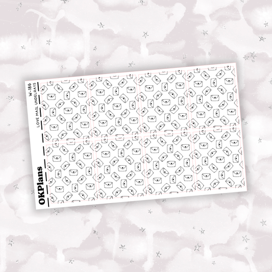 Love Mail Underlays // W-186 // Foiled