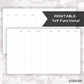 7x9 Functional Planner // Digital Download // Writing Paper, Study Note Template, Lecture Notes Taking