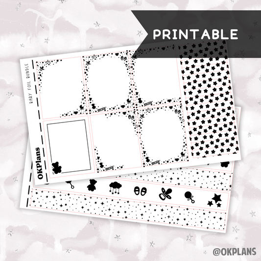 Baby // Printable // Foil Bundle