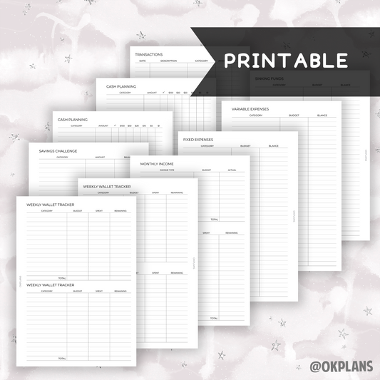 A5 Budget Notebook Printable // Budget