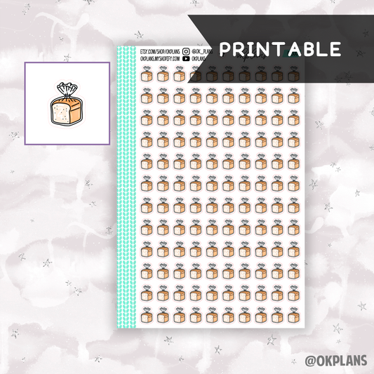 Bread Doodle // Printable // C-300 // Doodle