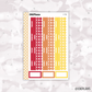 Monday Start Monthly Strips // EC 7x9 Daily Duo