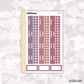 Monday Start Monthly Strips // EC 7x9 Daily Duo