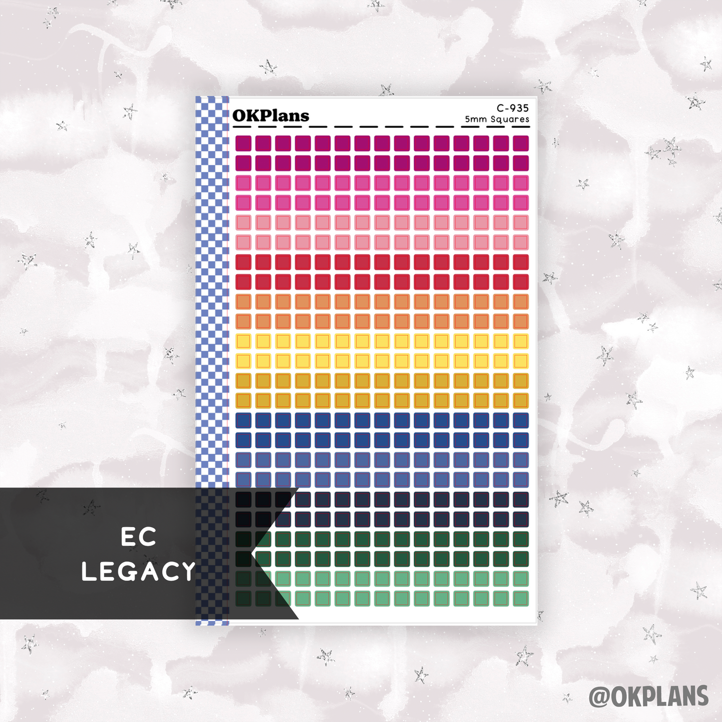 5mm Squares // Multicolor Functional