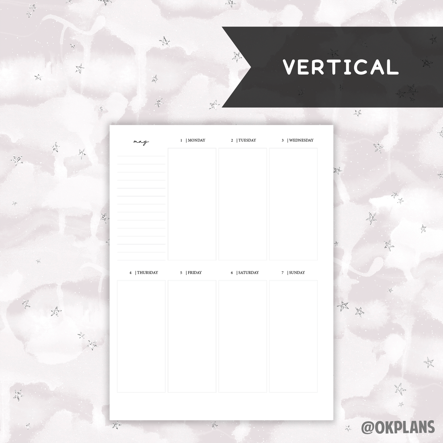 *DATED* Classic Dashboard Overview Planner - Pick Monthly and Weekly Option