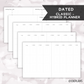 *DATED* Classic Hybrid Planner - Pick Monthly and Weekly Option