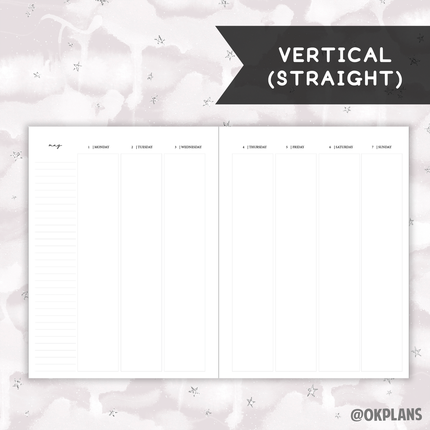 *DATED* Classic Weekly Planner - Pick Weekly and Binding Option