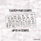 Custom Multi - Up to 50 Scripts // Foiled Script Sticker