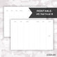 A5 Vertical B Planner // Digital Download // Writing Paper, Study Note Template, Lecture Notes Taking