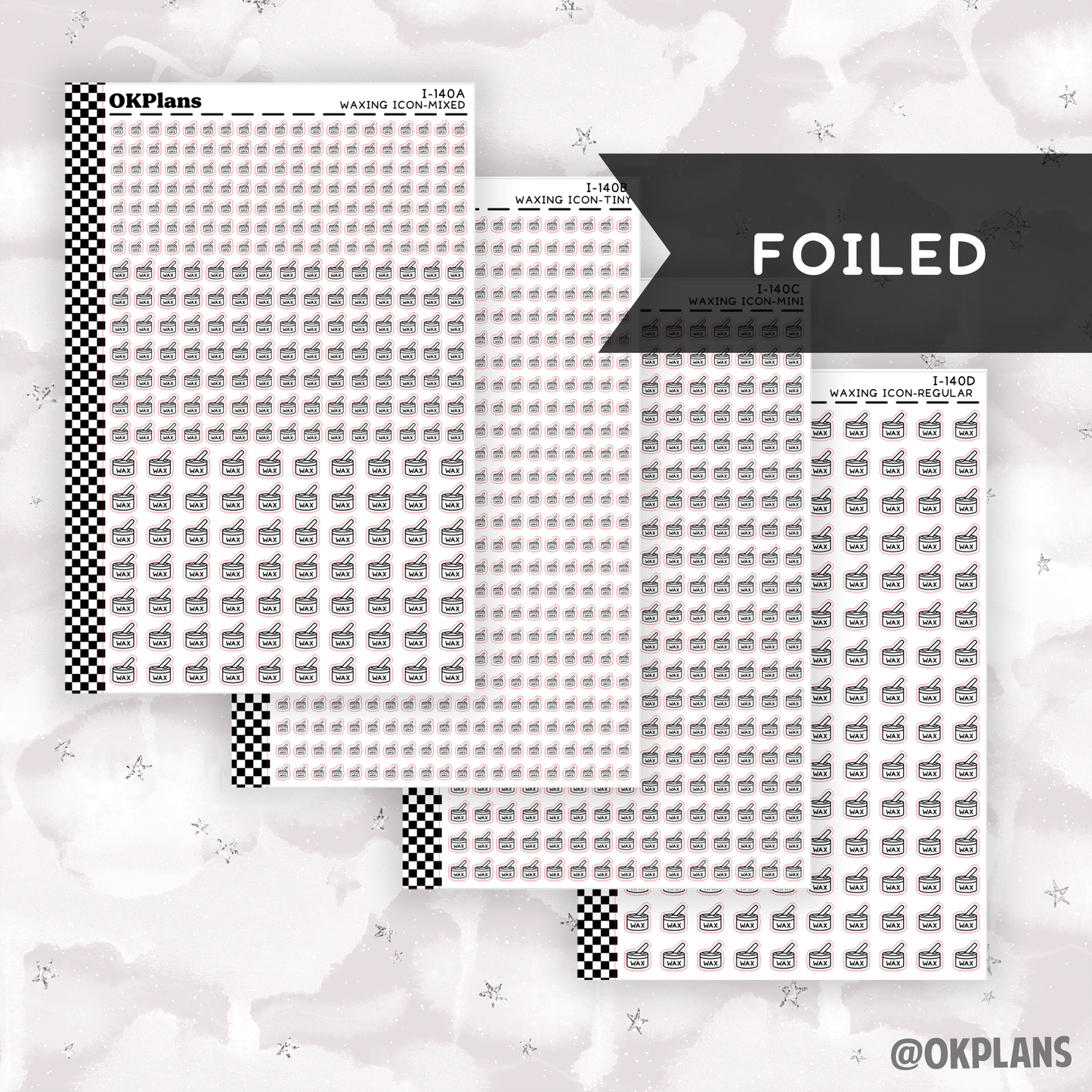 Waxing // I-140 // Foiled Icons