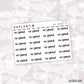 No Spend V2 // 0237 // Foiled Script