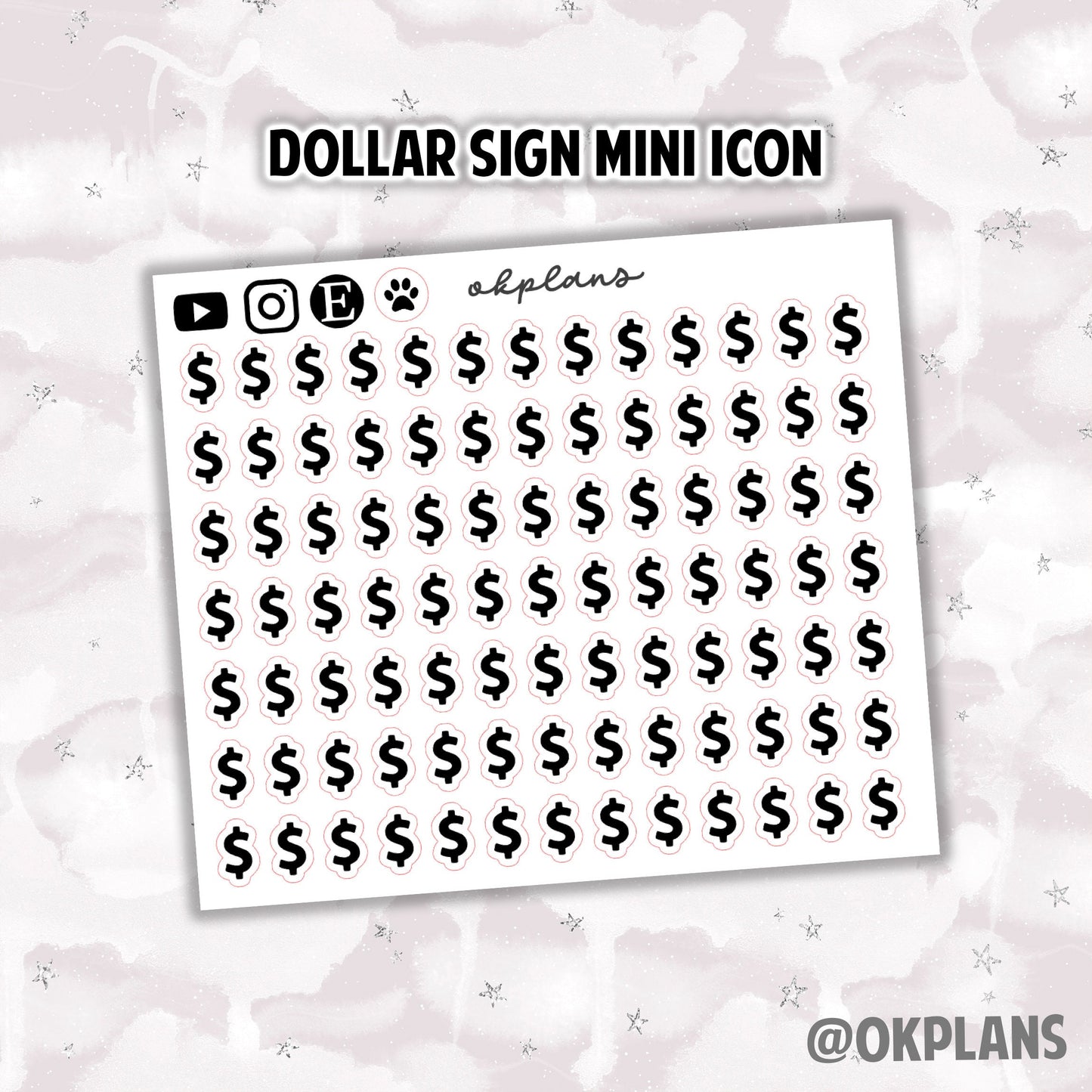 Dollar Sign // 0085 // Mini Icon