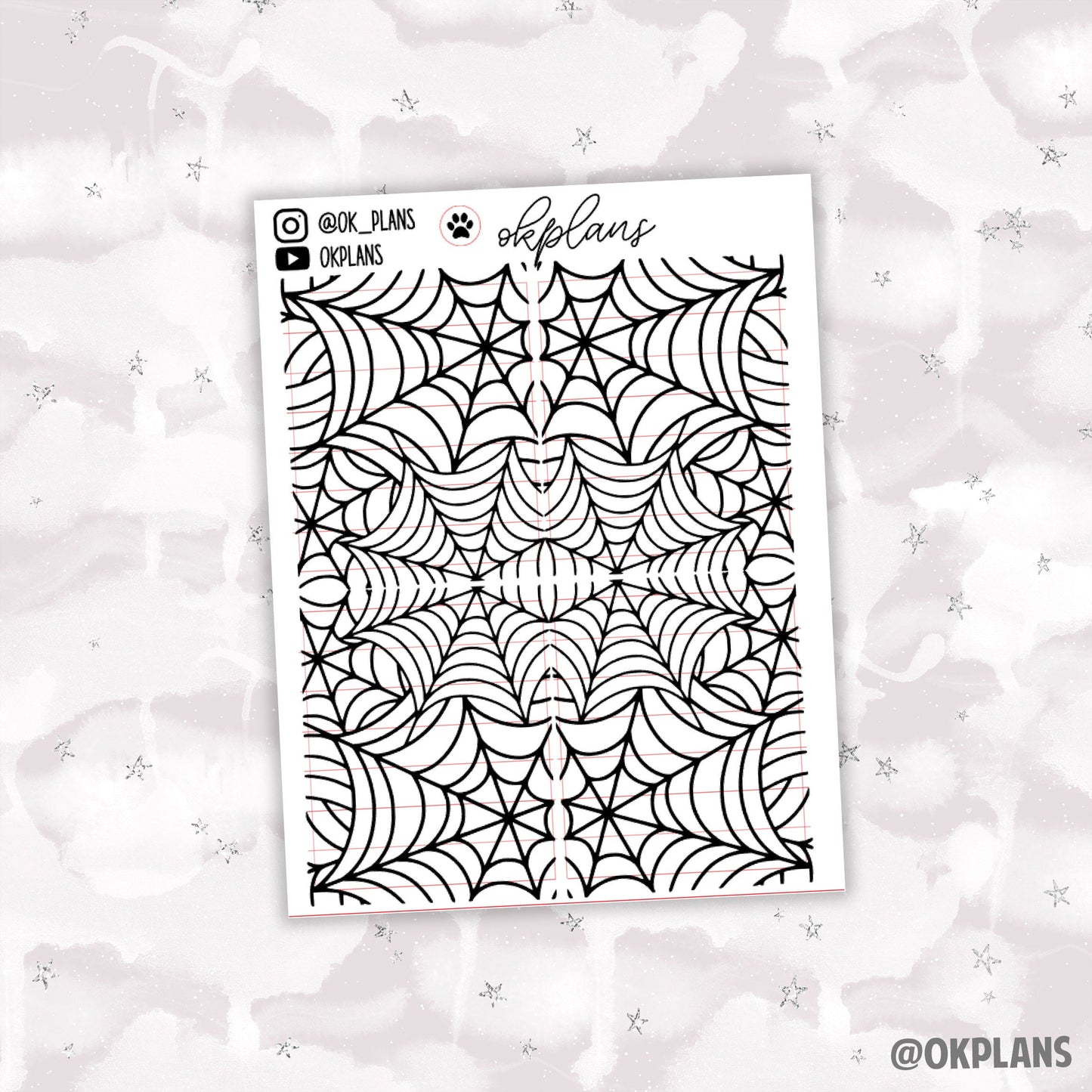 Spider Web Header // 0051 // Foiled