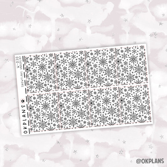 Snowflake Underlay // W-030 // Foiled