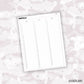 7x9 Quarterly Perpetual Calendar Sticker // C-316, C-317, C-318, C-319 // Functional