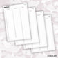 A5 Quarterly Perpetual Calendar Sticker // C-325, C-326, C-327, C-328 // Functional