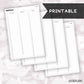 A5 Perpetual Calendar Sticker // Printable // C-325, C-326, C-327, C-328 // Functional