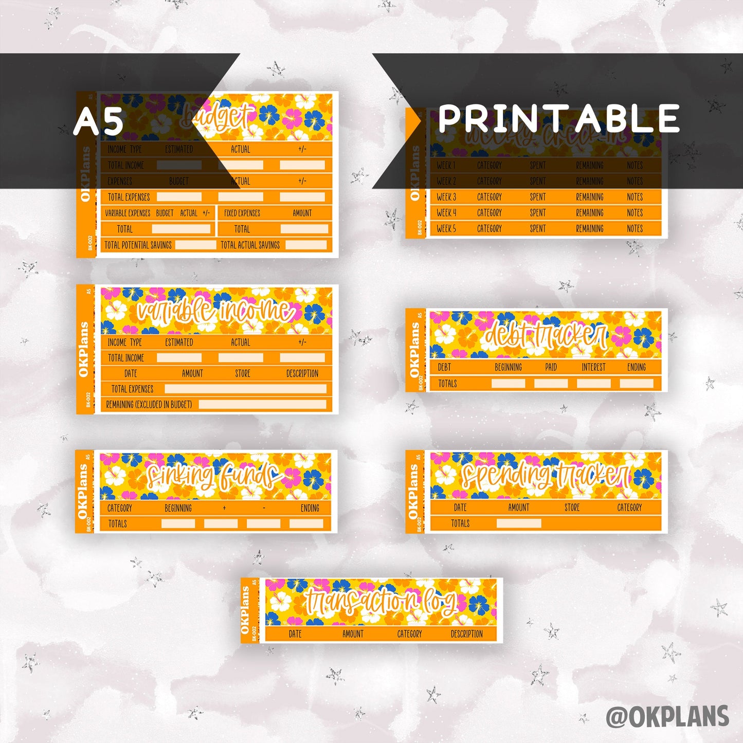 BK-002 // A5 // Printable // Budget Kit