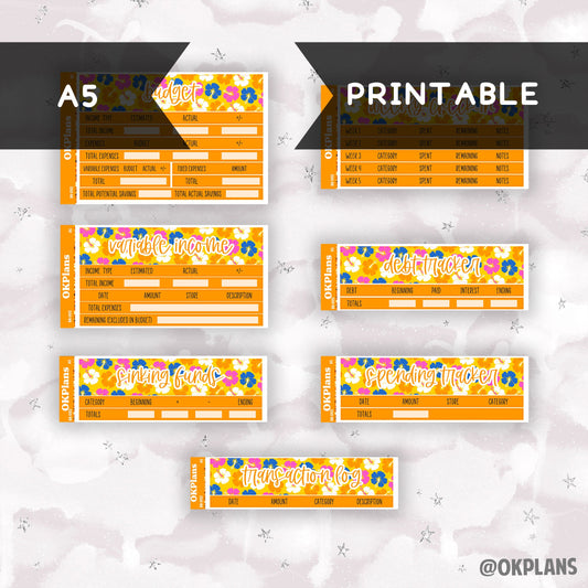 BK-002 // A5 // Printable // Budget Kit