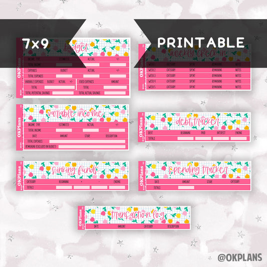 BK-004 // 7x9 // Printable // Budget Kit