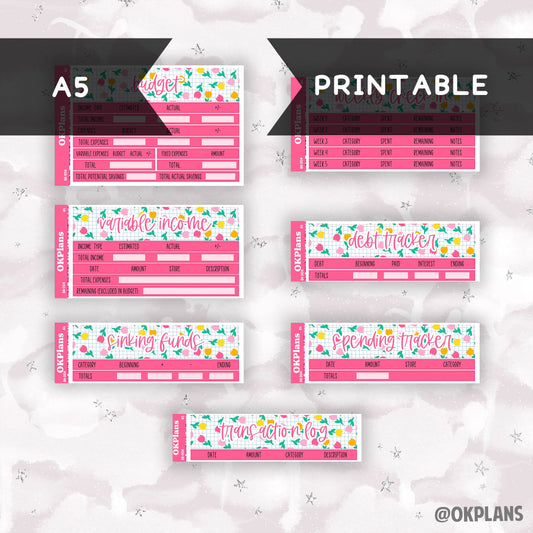 BK-004 // A5 // Printable // Budget Kit