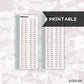 Week Of Sticker // Printable // C-334 or C-335 // Functional