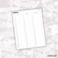 7x9 Quarterly Perpetual Calendar Sticker // C-316, C-317, C-318, C-319 // Functional